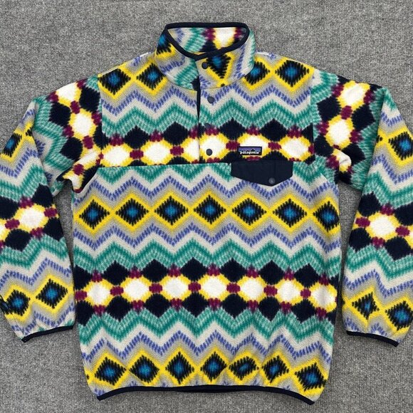 Patagonia Jackets & Blazers - Patagonia Fleece Jacket Snap-T Synchilla Timber Twist Tribal Aztec Women's M